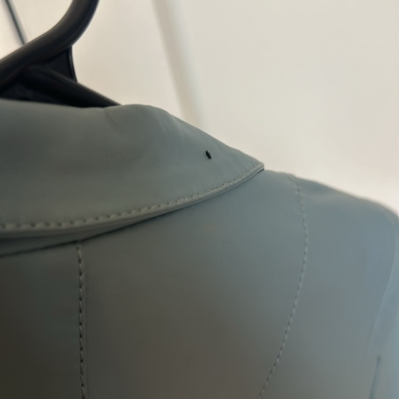 Asymmetrical jacket. Steel gray, almost blue. small. - Picture 5 of 5